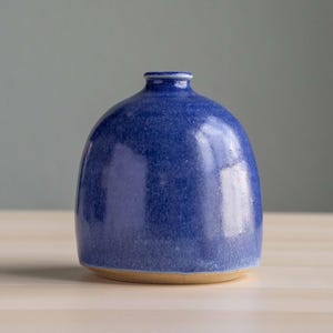 Handmade Ceramic Bud Vase - Blue