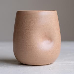 Handmade Dimpled Ceramic Wine Cup - Canyon