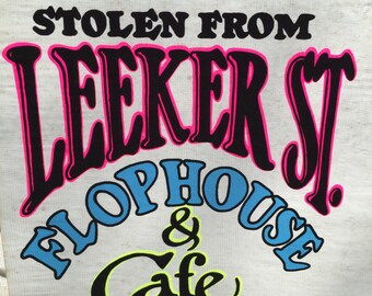 Stolen From Leeker Street Flop House Vintage 1973 Holoubek Studios Iron On Heat Transfer