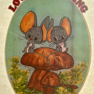 Love is Sharing Vintage Iron On Heat Transfer