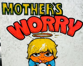 Mother's Worry Vintage Iron On Heat Transfer