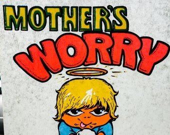 Mother&#39;s Worry Vintage Iron On Heat Transfer