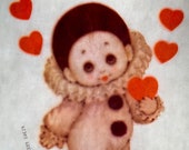 Young Clown Vintage Iron On Heat Transfer