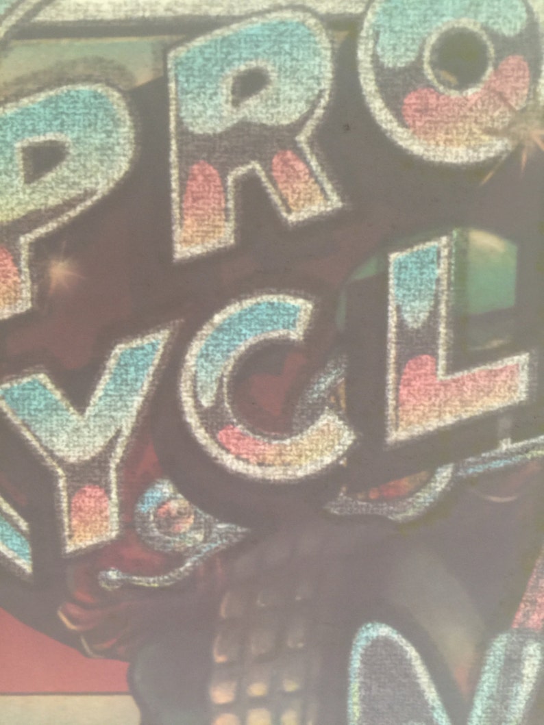 Pro Cycle Motorcycle Vintage Glitter Iron On Heat Transfer ...