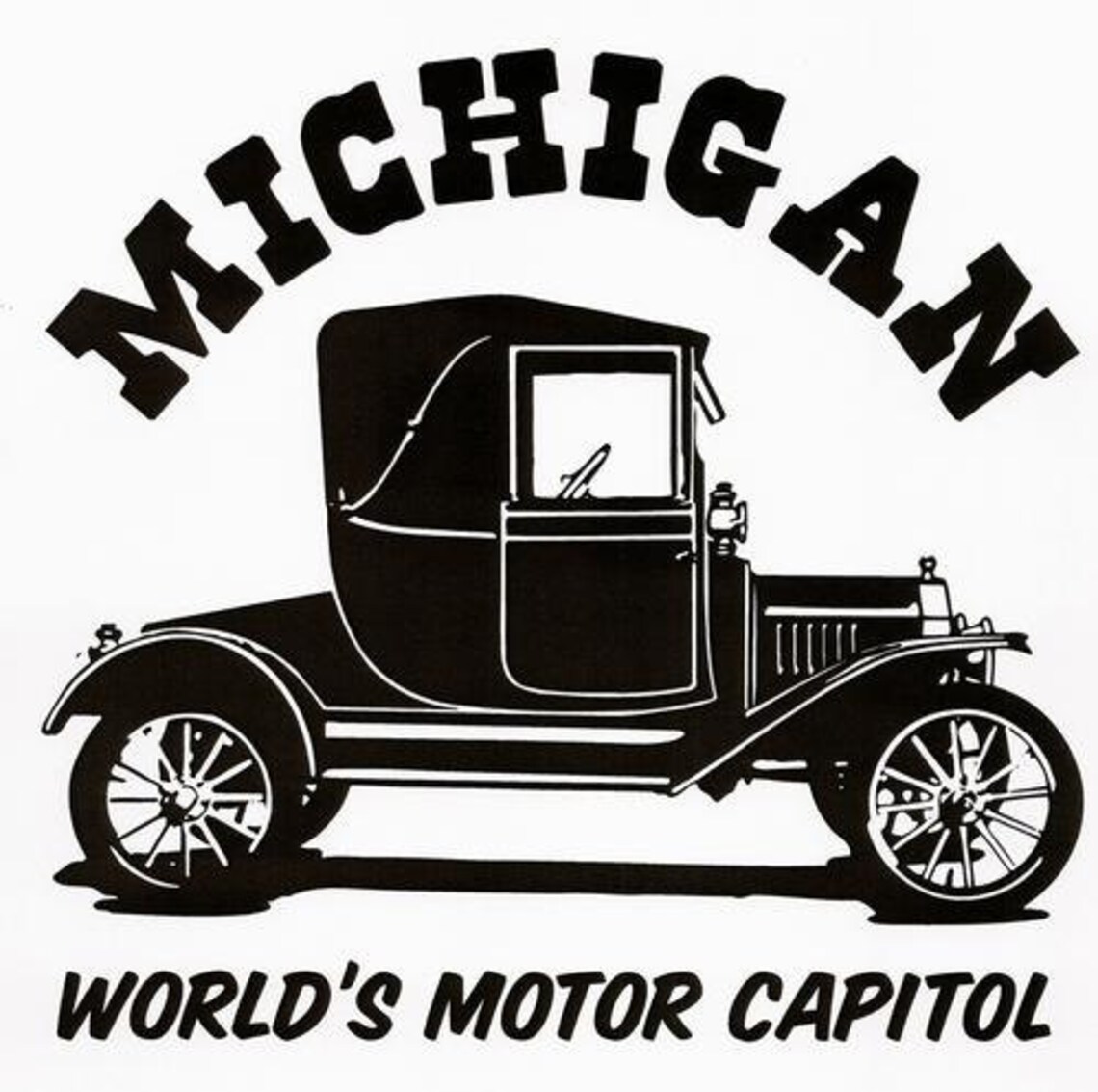 Michigan World's Motor Capital Vintage Iron on Heat Etsy