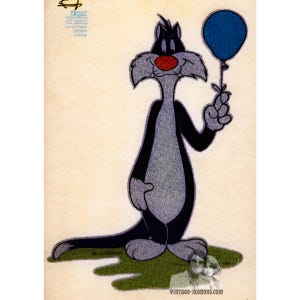 Sylvester the Cat Warner Bros. Vintage 1978 Roach Incorporated Iron On Heat Transfer