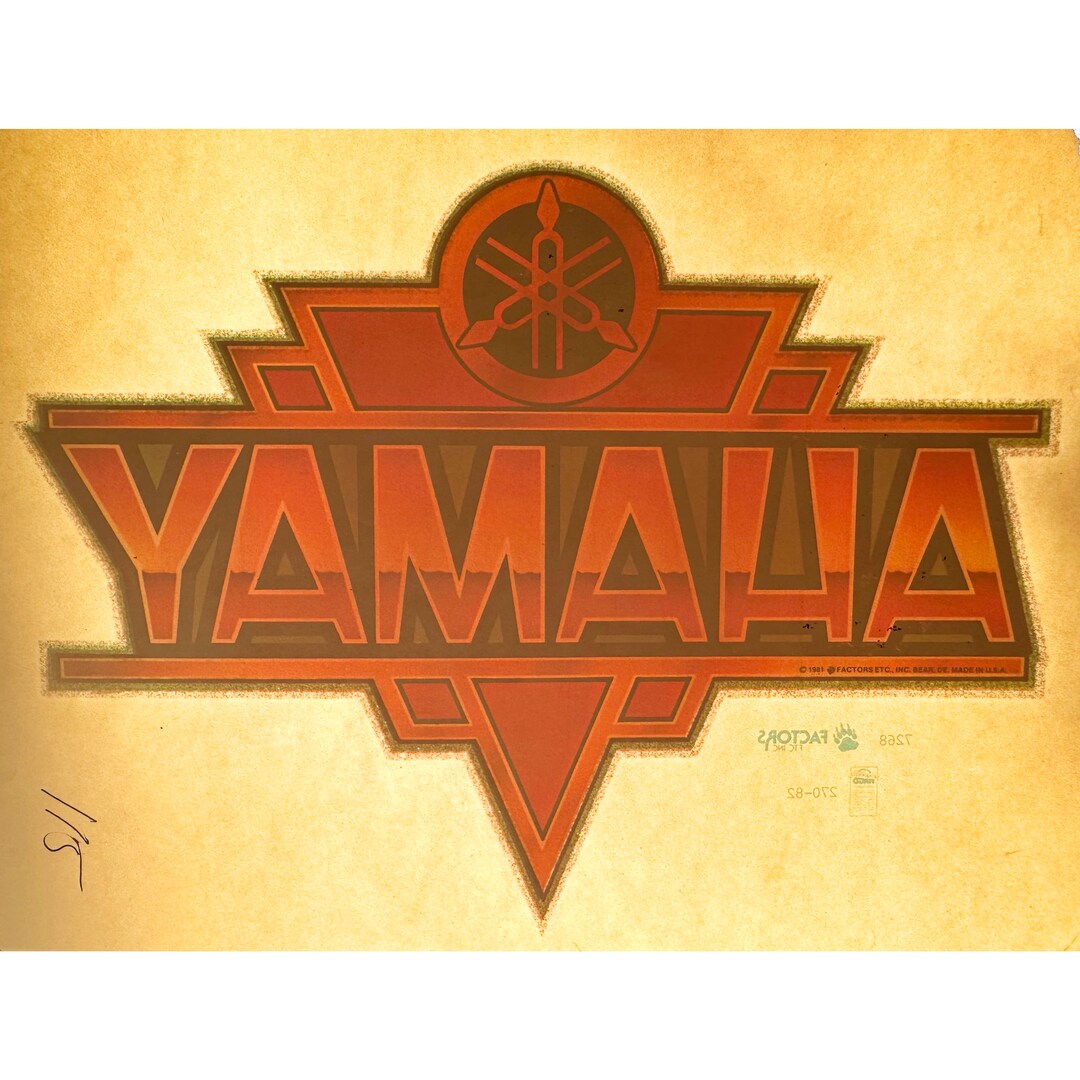 Yamaha Vintage Glitter Iron on Heat Transfer Etsy