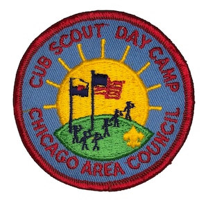 Cub Scout Day Camp Chicago Area Council Iron-on Vintage Patch
