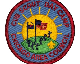Cub Scout Day Camp Chicago Area Council Iron-on Vintage Patch