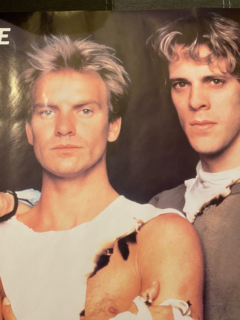 Very Rare and Vintage 1983 The Police Synchronicity Poster