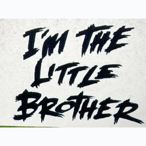 I&#39;m The Little Brother Vintage Iron On Heat Transfer