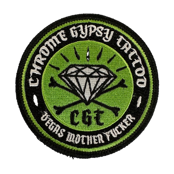 Chrome Gypsy Tattoo Shop Patch - image 1