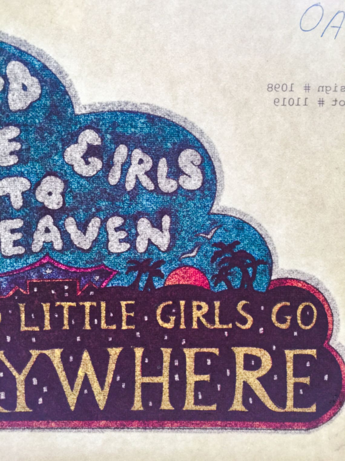 Good Little Girls Go to Heaven... Vintage Glitter Iron on Heat Etsy