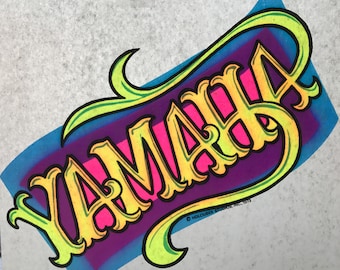 Yamaha Vintage 1973 Holoubek Studios Iron On Heat Transfer