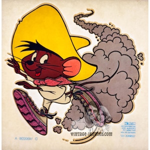 Speedy Gonzales Warner Bros. Vintage Roach Incorporated Iron On Heat Transfer