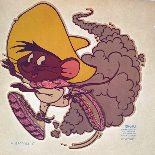 Speedy Gonzales Warner Bros. Vintage Roach Eingearbeitete Wärmeübertragung