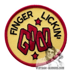 Finger Lickin' Good Iron-on Vintage Patch