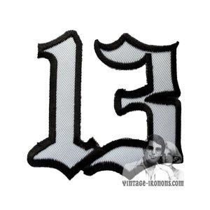 13 White & Black Vintage Patch