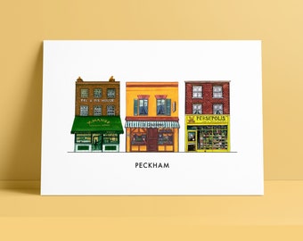 Peckham Classics Persepolis, M Manze & Il Giardino Art Print, South London