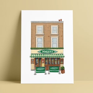 Maggies Cafe Art Print, Lewisham, South London