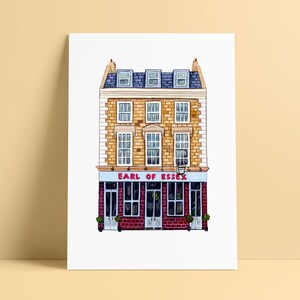 London Prints: Earl of Essex // Angel North London Print // Illustrated Wall Art
