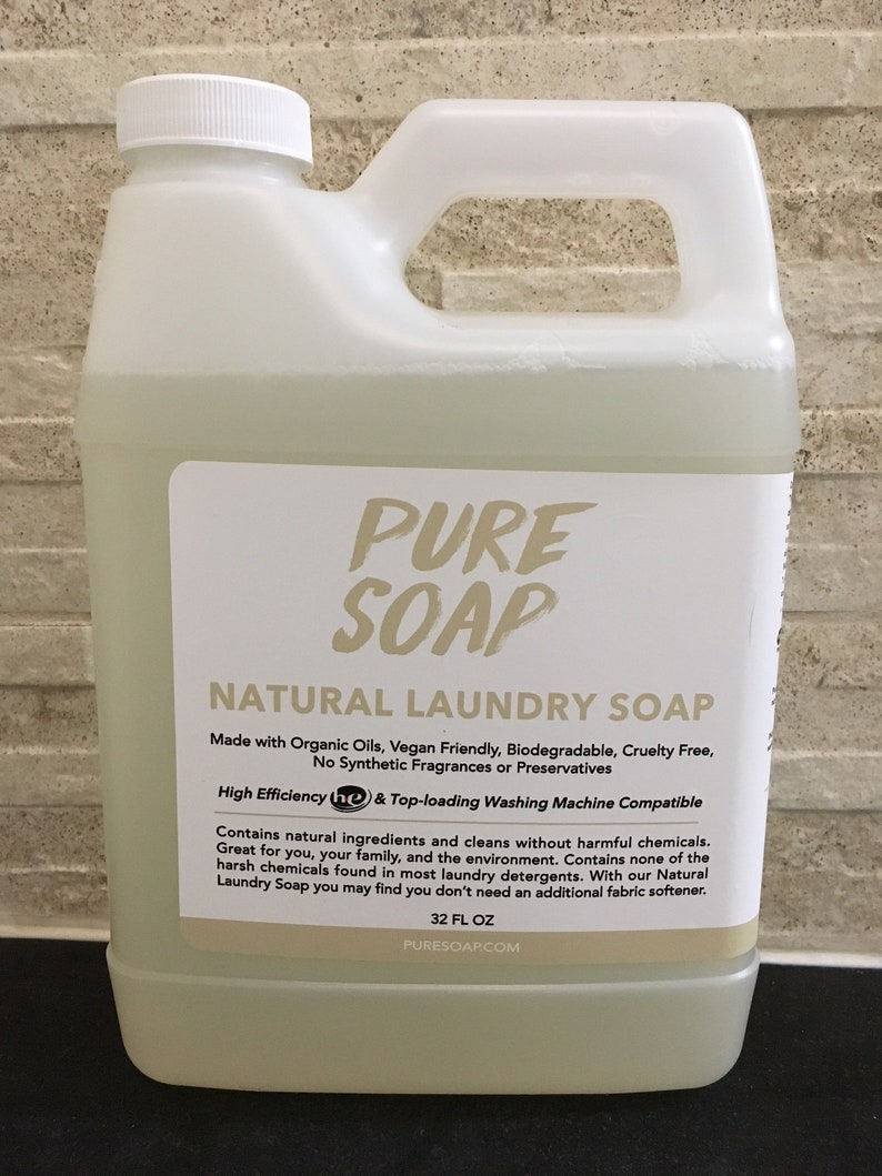 All Natural Laundry Soap 32oz Etsy