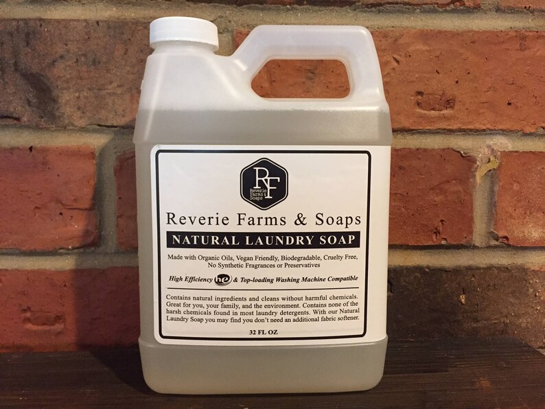 All Natural Laundry Soap 32oz Etsy