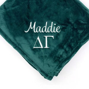 Personalized Delta Gamma Sorority Blanket