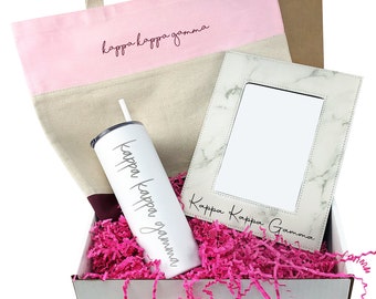 Kappa Kappa Gamma Sorority Box, Bid Day Bag, Initiation Basket, Big & Little Reveal Bundle