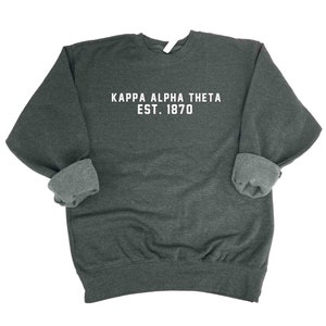 Kappa Alpha Theta Est. 1870 Sweatshirt image 1