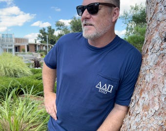 Alpha Delta Pi Dad T-Shirt - Navy