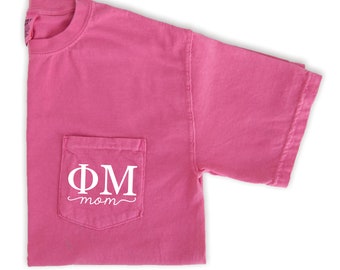 Phi Mu Mom Shirt - Pink