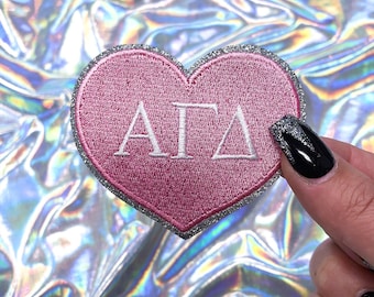 Alpha Gamma Delta Heart Sorority Patch