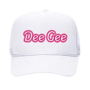 Delta Gamma Malibu Trucker Hat - Dee Gee, Embroidered Sorority Hat, Big Little Gift, Bid Day