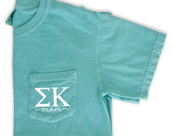 Sigma Kappa Mom Shirt - Mint