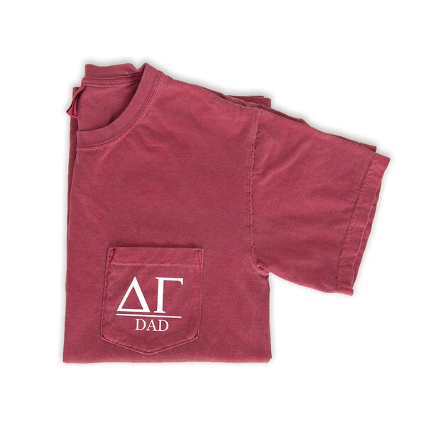 Delta Gamma Dad T-Shirt - Crimson