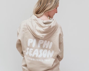 Pi Beta Phi So Foxy Tan Hoodie - Pi Phi Season