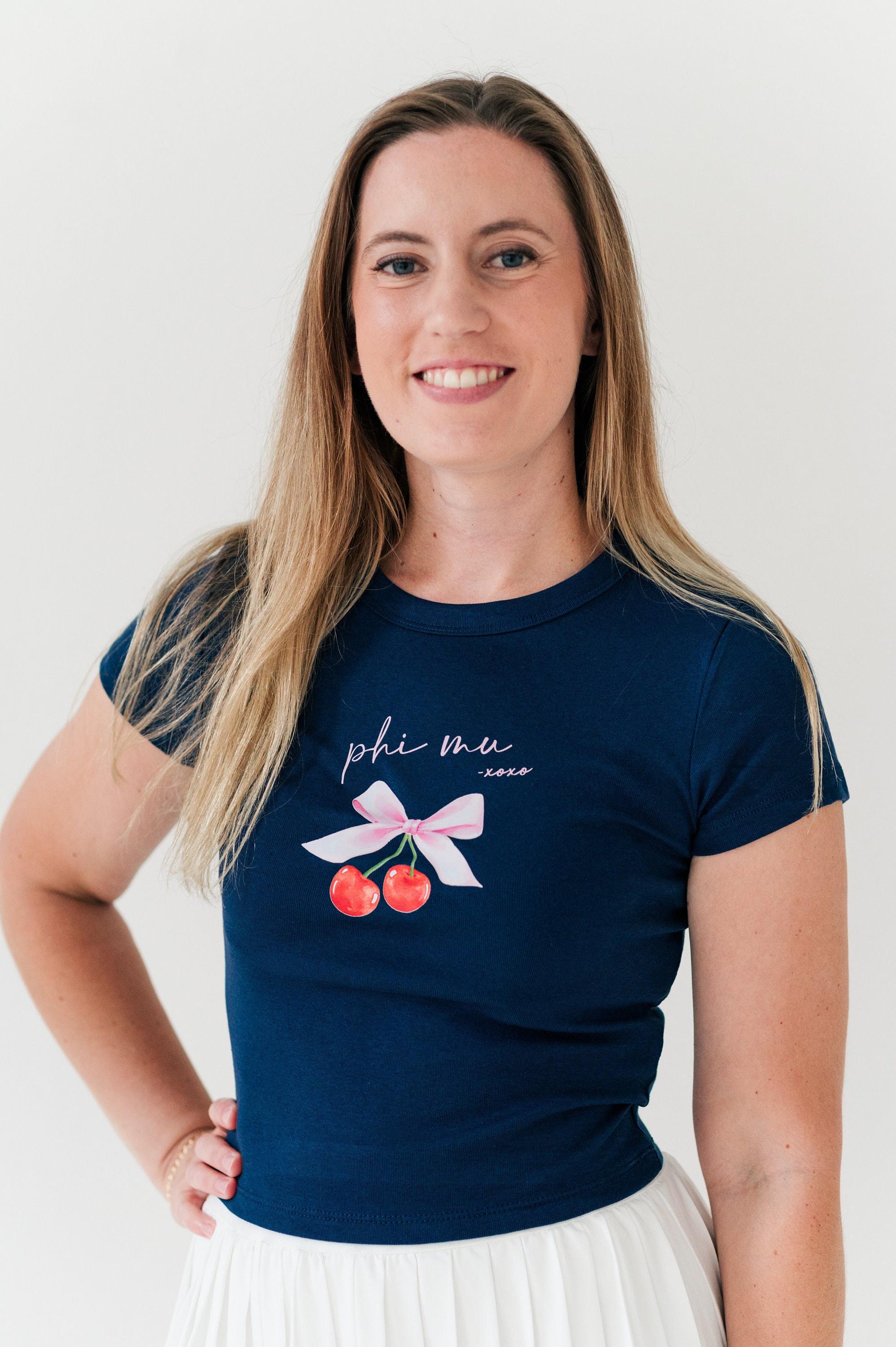 PHYPS ♥ Women's Crop Cherry Short Sleeve T-Shirt Women's Crop Cherry Short Sleeve T-Shirt_Cream - PHYPS HOME
