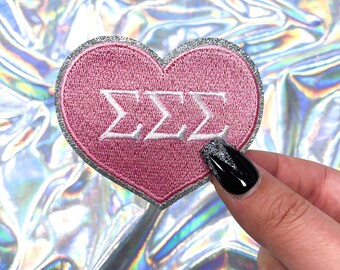Parche de la hermandad Sigma Sigma Sigma Heart