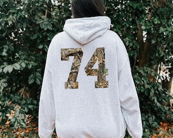 Sigma Kappa Camo Hoodie - Ash