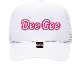 Delta Gamma Malibu Trucker Hat - Dee Gee, Embroidered Sorority Hat, Big Little Gift, Bid Day