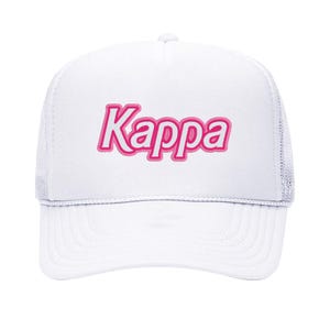Kappa Kappa Gamma Malibu Trucker Hat - Kappa, Embroidered Sorority Hat, Big Little Gift, Bid Day