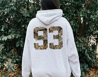Alpha Xi Delta Camo Hoodie - Ash
