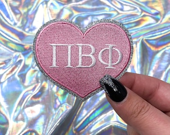 Pi Beta Phi Heart Sorority Patch