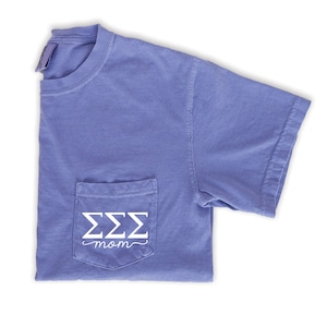 Sigma Sigma Sigma Mom Shirt - Violet