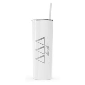 Delta Delta Delta - Personalized Skinny Tumbler with Straw