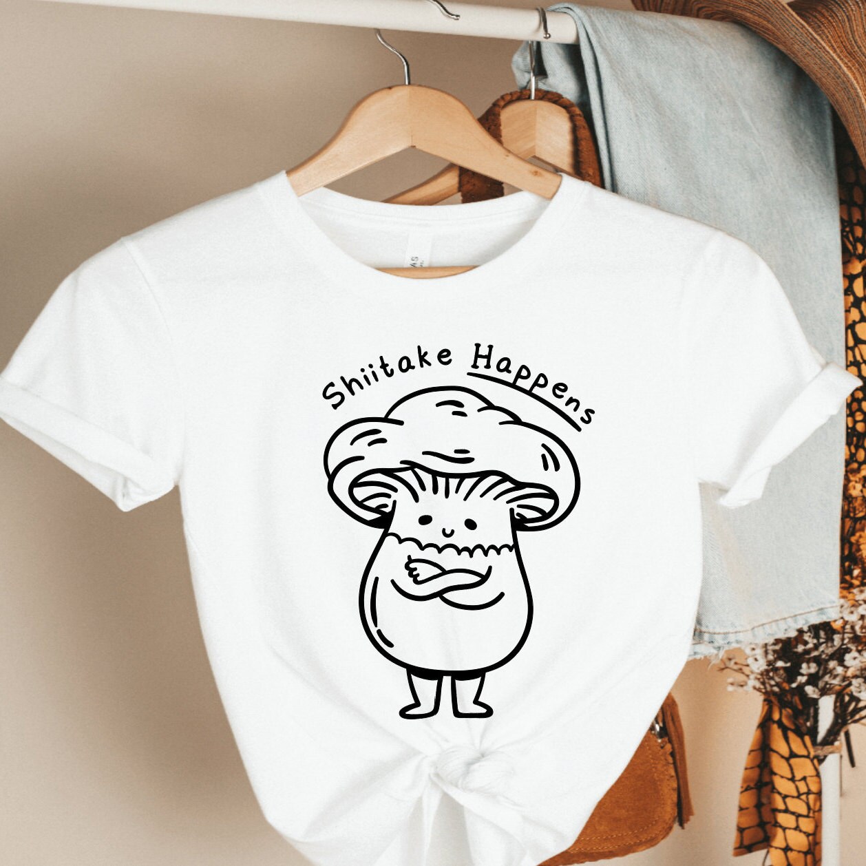 Shiitake Happens T Shirt / Mother's Day Gift / Birthday Etsy UK
