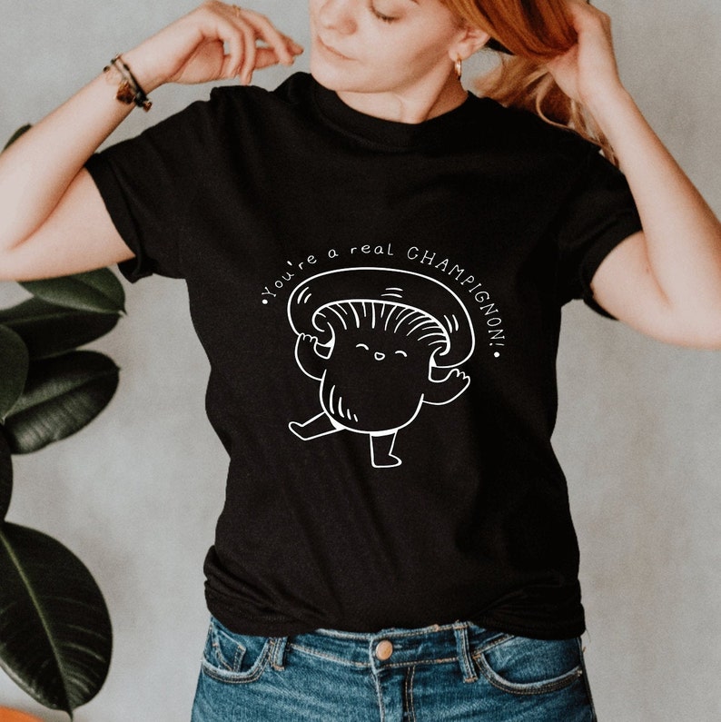 T-shirt Humour "Champignon" Drôle - Coton - Taille XS à 3XL - Cadeau Fun Et Décalé