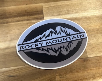 Rocky Mountain Sticker Made on Jeep Wrangler TJ