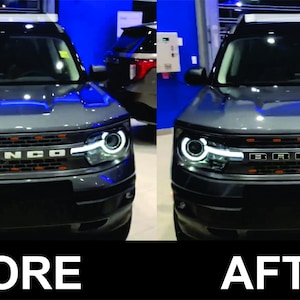 2021-2025 Ford BRONCO & BRONCO SPORT Tailgate and Grill letters Decal overlay sticker set
